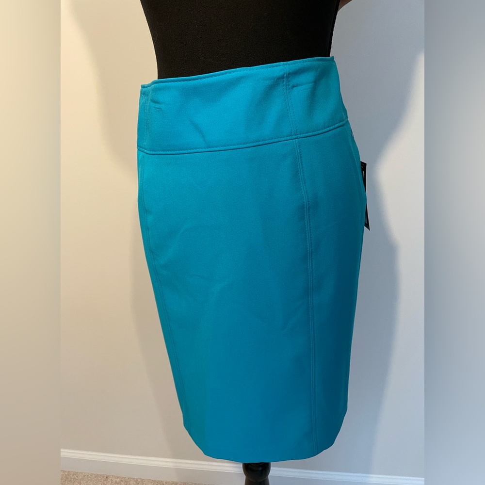NWT Worthington Light Blue Pencil Skirt Size 14
